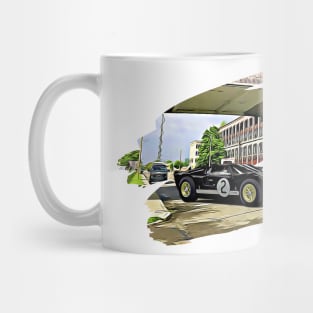 GT40 MK2 Detroit Print Mug